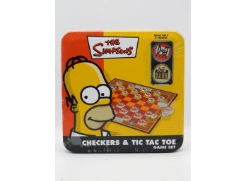 The Simpsons Checkers & Tic Tac Toe Game Set