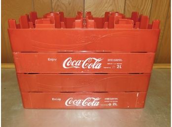 Coca-cola Two Liter Twelve Count Carriers-set Of Four