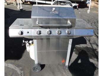 Char-broil Stainless Steel Barbecue With Additional Side Burner Model 463352521