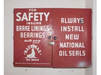 Vintage Metal Storage Box - National Oil Seals