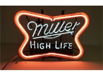 Vintage Miller High Life Beer Neon Lighted Sign