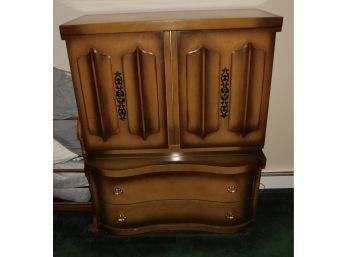 Mid Century Solid Wood Armoire
