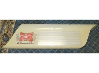 Miller High Life 'The Champagne Of Beers' Plastic Lighted Sign