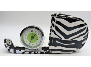 Vinyl Zebra-print Pouch/pocket Quartz Watch