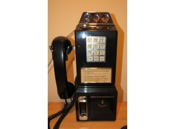 TeleConcepts Coin Slot Wall Payphone, Vintage