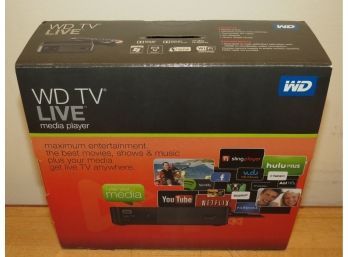 WD TV Live Streaming Media Player In Original Box With Remote