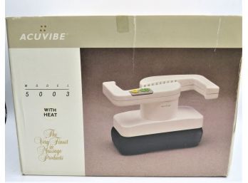 Acuvibe  2 Speed Lumbar Full Body Heavy Duty Vibrating Massager With Heat  - In Original Box, With Manual