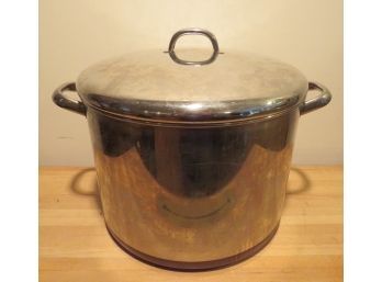 Revere Ware 16 Quart Stainless Steel Stock Pot With Lid
