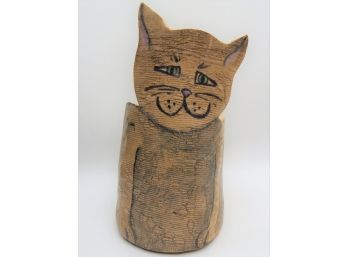 Dianna Mammmone Ceramic Cat Pot - 1965