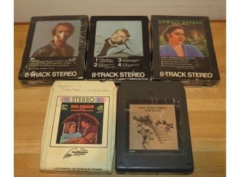 8-track Stereo Tape Cartridges - Assorted Set Of 5