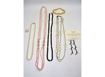 Beaded Necklaces, Earrings & Bracelet - Assorted Set Of 7