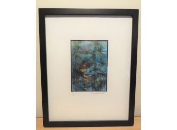 Myrna Turtletaub 'view To The Sea' Signed Pastel Print, Framed