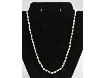 Freshwater Pearl Necklace With 14K Gold Clasp