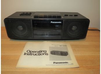 Panasonic RC-X250 Alarm Clock AM FM Radio W/ Cassette Player In Original Box & Manual