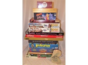 Board Games & Puzzles - Assorted Lot Of 16