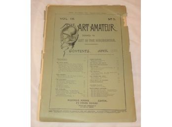 The Art Amateur Devoted To Art In The Household Vol. 18 #5 April 1888