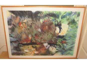 Myrna Turtletaub Signed Pastel, '...and The Grasses Move' Framed