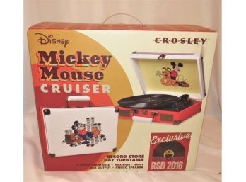 Crosley Disney Mickey Mouse Cruiser Record Store Day Turntable - New In Box