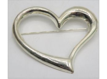 Sterling Silver Heart-shaped Pin