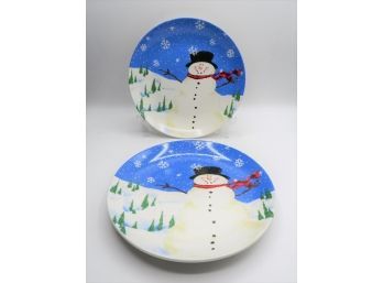 MSI Snowman Plates - Set Of 2