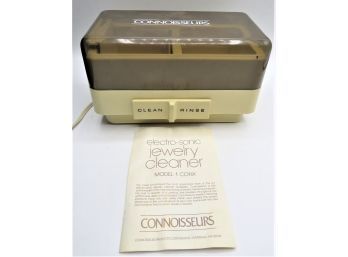 Connoisseurs Electro-sonic Jewelry Cleaner With Manual