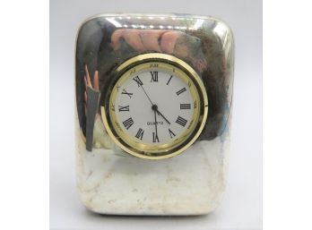 Godinger Silver Art Co. Silver Plated Table Clock From Fortunoff Store - In Original Box