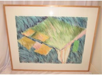 Myrna Turtletaub Signed 'veiled Sequence' Pastel Framed Art
