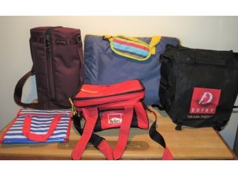 Cooler Bags, Wine Bottle Bag & Picnic/beach Mat - Set Of 5
