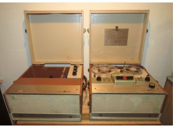 Voice Of Music Player Stereophonic With Reels Of Music & TWIN STEREO TUBE AMPLIFIER With Manual