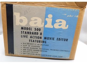 Baia Standard 8 Live Action Movie Editor, Model 500