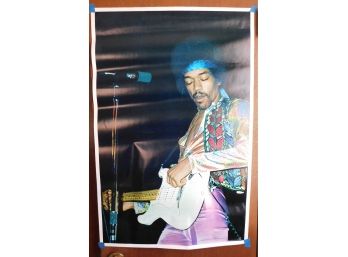 1972 Jimi Hendrix Live Vintage Poster Wizard & Genis AG WG2094