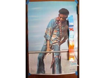RARE Jimi Hendrix 1976 Poster Photographed By Kevin Goff  Exclusive Distributors One Stop Posters
