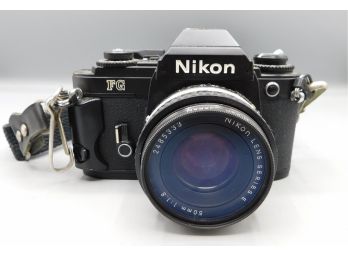 Nikon FG Film Camera With Nikon Series E 50 MM Lens