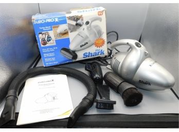 The Shark Euro-pro X Turbo Hand Vacuum With Box Model EP033 - Attachments Included