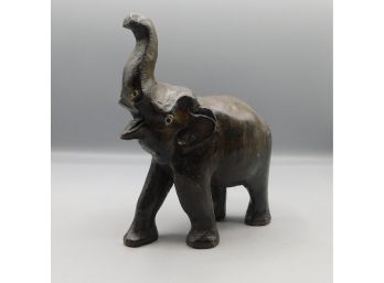 Wood Elephant Figurine