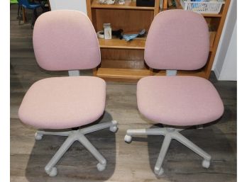 Retro Globe Office Computer Chairs - 2 Total