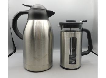 OXO Stainless Steel French Press With Stainless Steel Pitcher