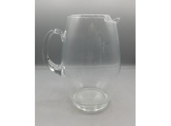 Glass Pitcher With Handle
