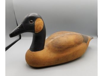 Vintage 1955 Pat Farrell Signed Canada Goose 'first Of State' Wooden Goose Decoy