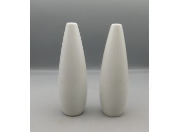 Pair Of Porcelain Salt And Pepper Shakers