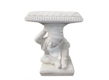 Cement Single Bench - Boy With Lion Pattern