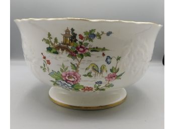 Vintage Staffordshire Crown Fine Bone China 'pagoda Pattern' Porcelain Bowl - Made In England