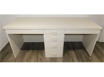 Custom Made Formica Office Desk With Four Drawers