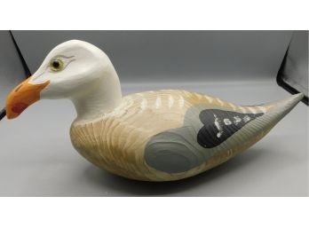 Vintage 1956 AFG Hand Painted Wooden Seagull Decoy