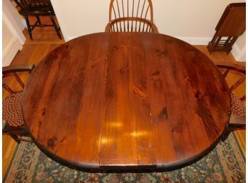 Solid Wood Dining Table Set With Four Chairs