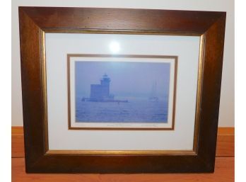 Stanley Julian Huntington Harbor Lighthouse Framed Photograph 276/500
