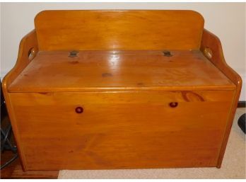 Pine Vintage Toy Chest Bench