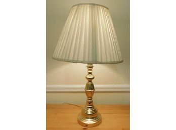 Gold Tone Metal Table Lamp