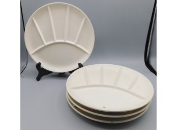 Sectioned Sushi Vintage Plate Set - Set Of Four