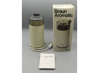 Braun Automatic Coffee Grinder With Box